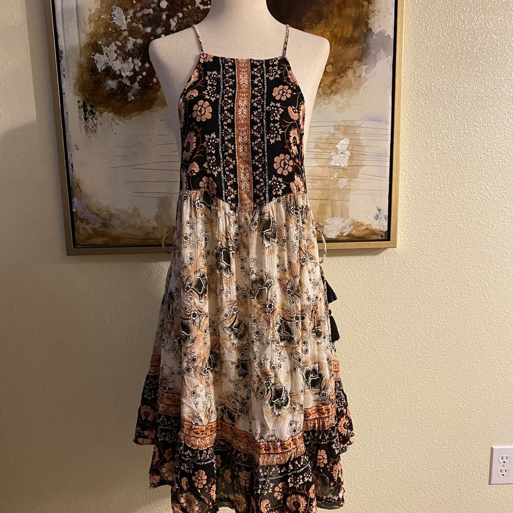 We The Free by Free People Casablanca slip dress size XS TP BOHO Hippy dress ~ - Picture 2 of 14